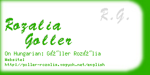 rozalia goller business card